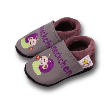 Lauflernschuhe Schnecke auf matsch